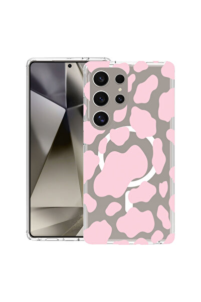 bestcase Carcasă antișoc MagSafe TPU pentru Samsung Galaxy S25 Ultra, roz vac...