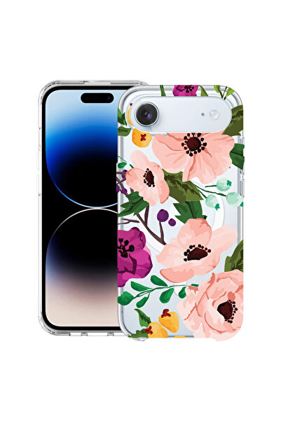 bestcase Carcasă antișoc MagSafe TPU pentru Apple iPhone 17 Air, flori pastel...