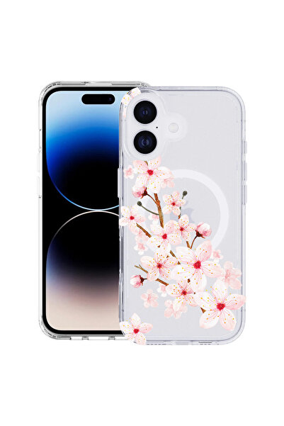 bestcase Carcasă antișoc MagSafe TPU pentru Apple iPhone 17, floare de primăv...