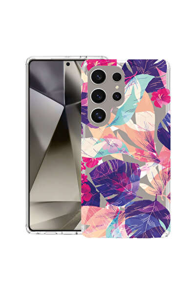 bestcase Carcasă antișoc MagSafe TPU pentru Samsung Galaxy S25 Ultra, Flori t...