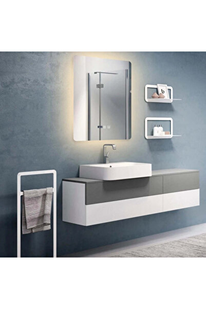 Smack Oglindă LED și tactilă, cu funcție de dezaburire și ceas, 3 tipuri de l...