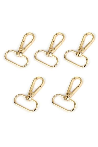 Choice14 5 قطع من مشابك أحزمة الحقائب المعدنية الذهبية مقاس 2.5 سم، بأحجام 1....