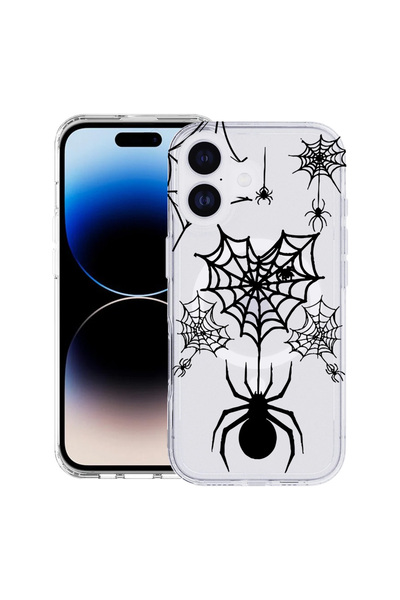 bestcase Carcasă antișoc MagSafe TPU pentru Apple iPhone 17, Spider Web, 2087013 AS 1036