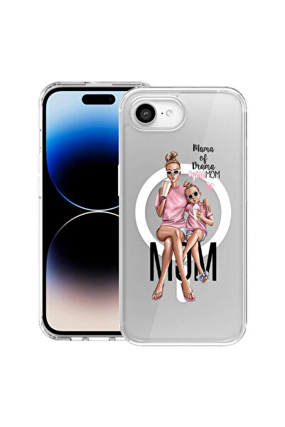 bestcase Carcasă antișoc MagSafe TPU pentru Apple iPhone 16e, Mamă de fată, 1...