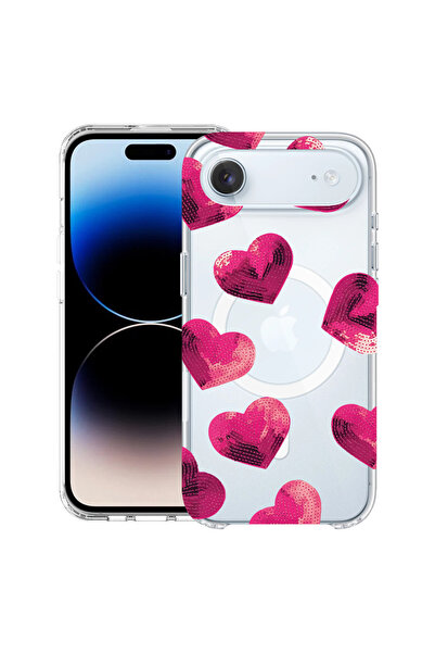 bestcase MagSafe Anti Shock TPU калъф за Apple iPhone 17 Air, модел сърце, 20...