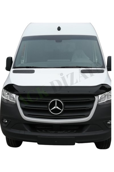 ACK Dizayn MERCEDES SPRİNTER 2018+ ARACA ÖZEL KAPUT RÜZGARLIĞI A+ PİANOBLACK 4MM