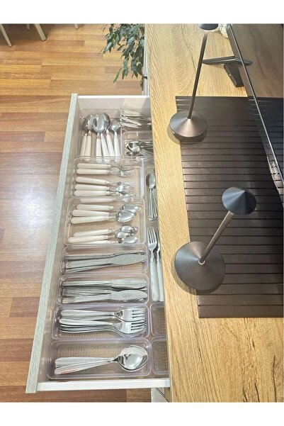 Bayev Leo (L) 12 Pieces Dowry Cutlery Organizer Can Be Placed One on Top of the Other Drawer Organizer