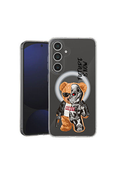 bestcase Carcasă antișoc MagSafe TPU pentru Samsung Galaxy A36 5G, jumătate robot, jumătate ursuleț de pluș, 2087009 AS 931