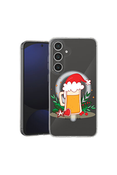 bestcase Carcasă antișoc MagSafe TPU pentru Samsung Galaxy A55, culoare bere ...