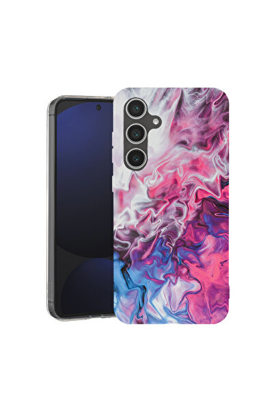 bestcase Carcasă antișoc MagSafe TPU pentru Samsung Galaxy A35, roz marmorat ...