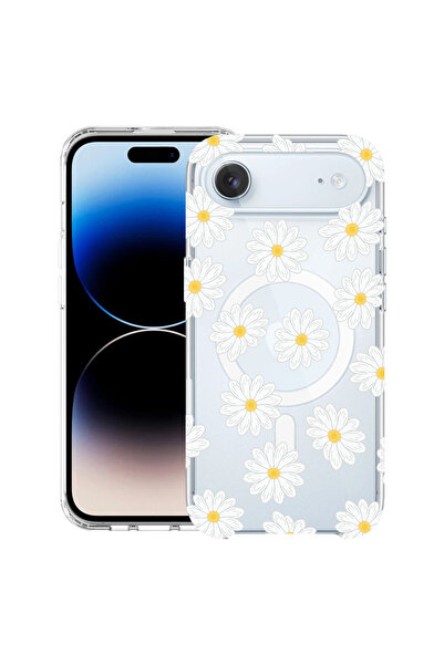 bestcase Carcasă antișoc MagSafe TPU pentru Apple iPhone 17 Air, Happy Flower...