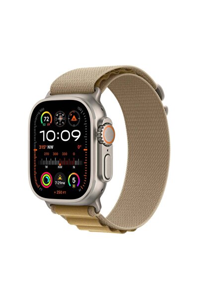 Apple Watch Ultra 2 GPS + Cellular 49mm Titanium Case with Tan Alpine Loop - Medium