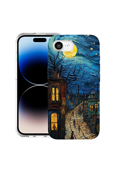 bestcase Θήκη MagSafe Anti Shock TPU για Apple iPhone 16e, Van Gogh City Life...