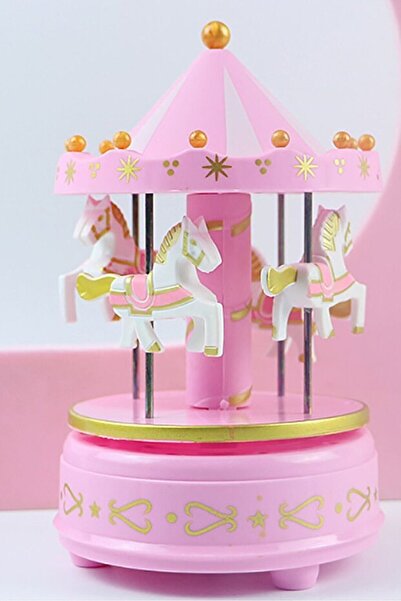 Kiesa Nostaljik Dönen Atlı Karınca Pembe Hediye Müzik Kutusu Sevgiliye Doğum ...