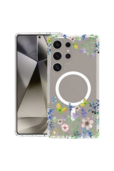 bestcase Carcasă antișoc MagSafe TPU pentru Samsung Galaxy S25 Ultra, cu impr...