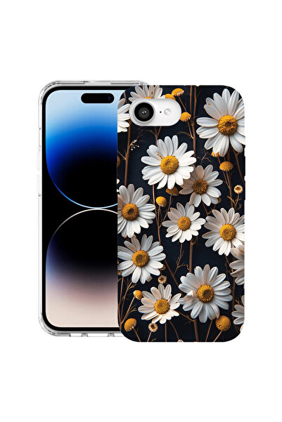 bestcase Carcasă antișoc MagSafe TPU pentru Apple iPhone 16e, model 3D Daisy,...