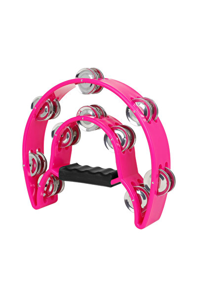 Choice6 Rose Red Hand Bell Orff Instruments Tambourine Double Layer Hand Bell...