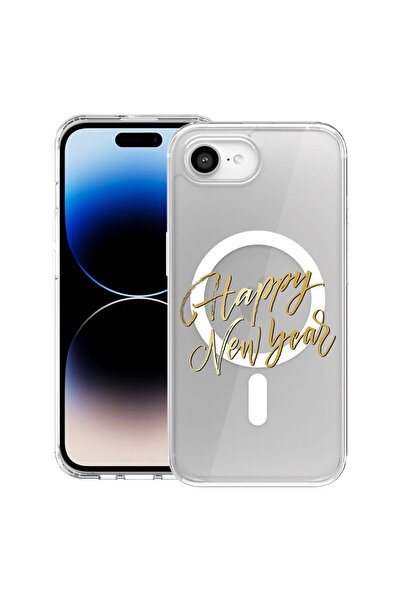bestcase Carcasă antișoc MagSafe TPU pentru Apple iPhone 16e, An Nou Fericit,...