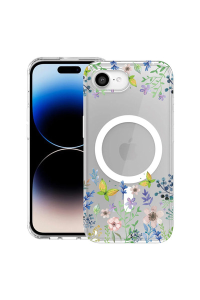 bestcase MagSafe Anti Shock TPU калъф за Apple iPhone 16e, цвят пеперуда, 198...