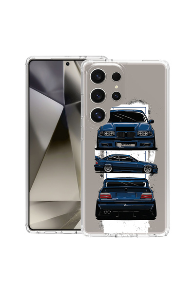 bestcase Carcasă MagSafe antișoc TPU pentru Samsung Galaxy S25 Ultra, BMW E36...