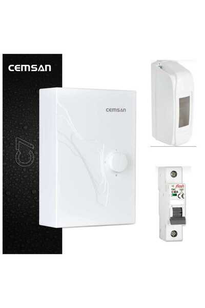 Cemsan c7 güneş enerji sistemine uyumlu sigorta ve kutusu dahil elektrikli şofben