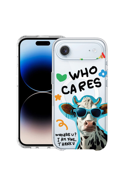 bestcase Carcasă antișoc MagSafe TPU pentru Apple iPhone 17 Air, Cool Cow - W...