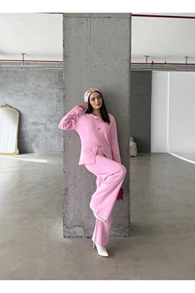 bi Basic Üç Düğmeli Triko Takım