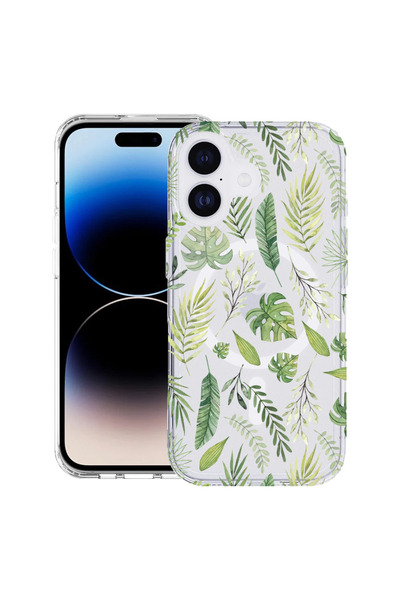 bestcase Carcasă antișoc MagSafe TPU pentru Apple iPhone 17, frunze verzi, 20...