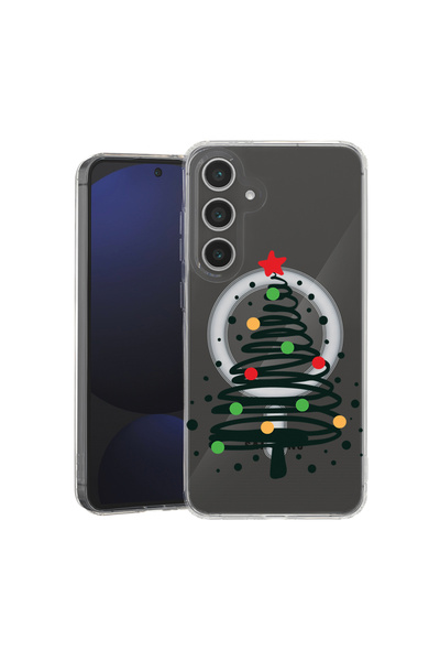 bestcase Carcasă MagSafe Anti-Șoc TPU pentru Samsung Galaxy A56, Brad de Crăc...