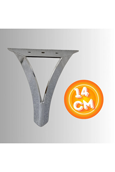 CAN METAL Picioare din metal de 14 cm pentru scaun, mobilă, unitate, consolă,...