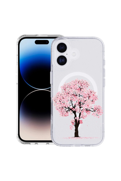 bestcase Carcasă antișoc MagSafe TPU pentru Apple iPhone 17, flori de cireș, ...