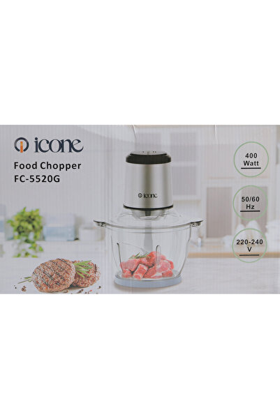 Icon Icon Onion Chopper - Glass Bowl - 400 Watts - 2 Liters - Model - FC-5520G 3