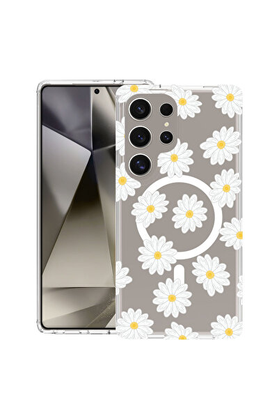 bestcase Carcasă antișoc MagSafe TPU pentru Samsung Galaxy S25 Ultra, Happy F...