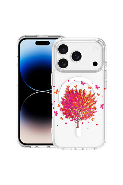 bestcase Θήκη MagSafe Anti Shock TPU για Apple iPhone 17 Pro, Δέντρο με Πεταλ...