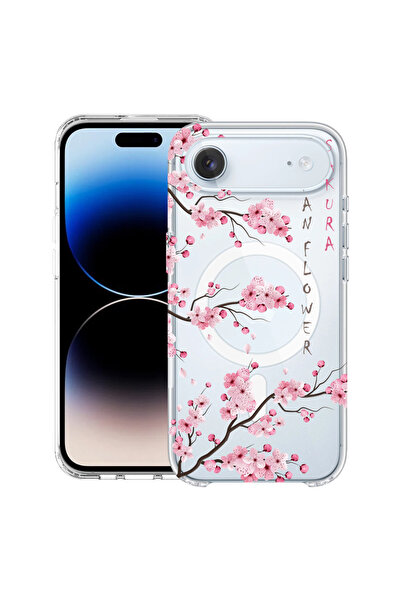 bestcase Carcasă antișoc MagSafe TPU pentru Apple iPhone 17 Air, Cherry Bloss...