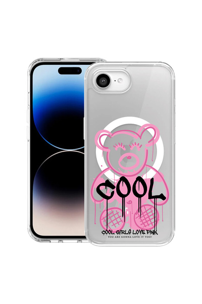 bestcase Carcasă antișoc MagSafe TPU pentru Apple iPhone 16e, roz pal, 198833...