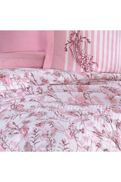 Hobby home collection Anabel Yakut - Double Poplin Quilted Duvet Cover Set