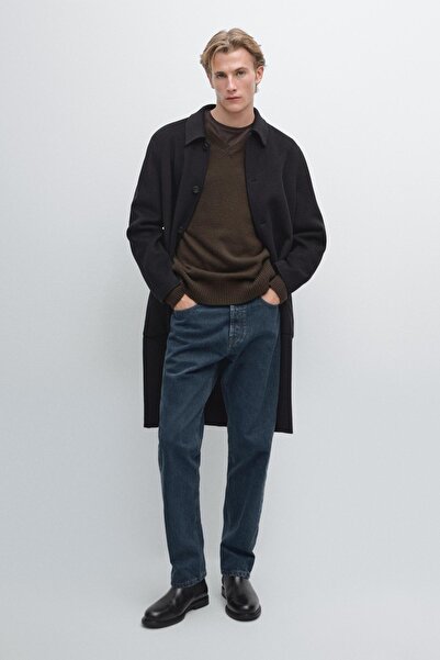 Massimo Dutti Uzun %100 kaşmir palto