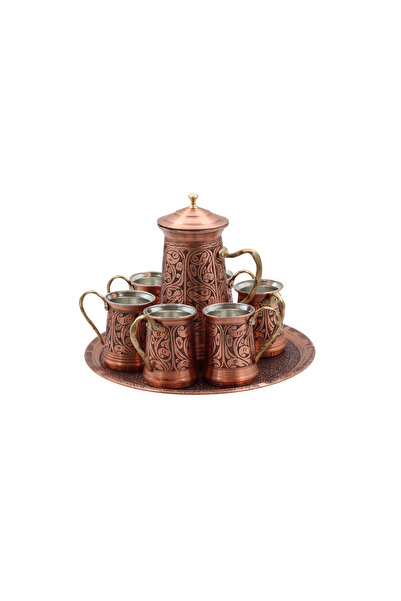 ANTEPSEPETİ Copper Embroidered Jug Set