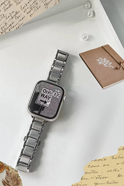 PSGT Watch Uyumlu ( 38/40/41MM) Ve Seri10 ve 11(42MM) Paslanmaz Çelik Modernfit
