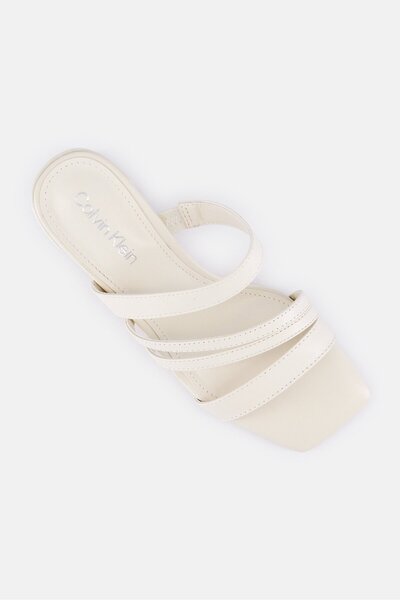 Calvin Klein Women Slip On Sandals, Ivory