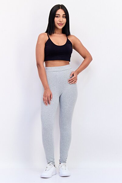 New Balance Women Sportswear Fit Mid Rise Running Tights, Light Grey