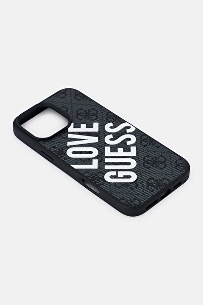 Guess iPhone 16 Pro Max Brand Logo Protective Case, Black