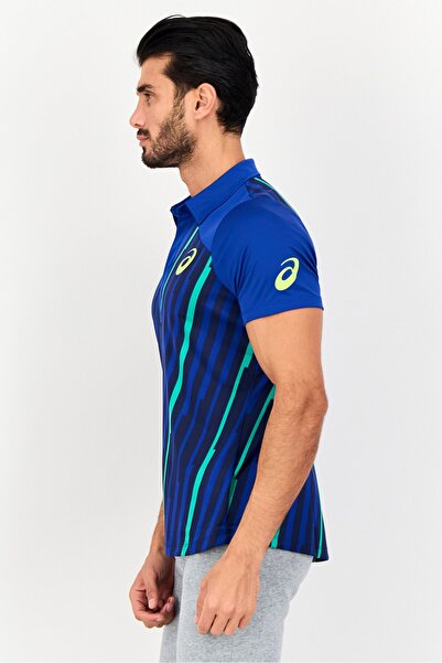 Asics Men Sportswear Fit Short Sleeve Tennis Polo Shirt, Multicolor