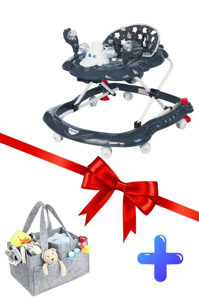 Jusso Vak Vak Stoperli Müzikli Yürüteç (BEBEK BAKIM ÇANTASI HEDİYELİ)