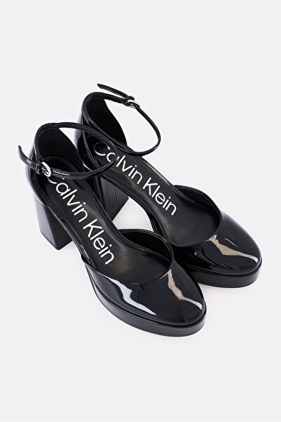 Calvin Klein Women Medium Sabin Adjustable Buckle Platform Sandals, Black