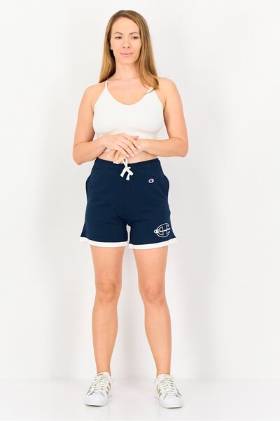 Champion Women Sportswear Fit Brand Logo Outdoor Shorts, Navy