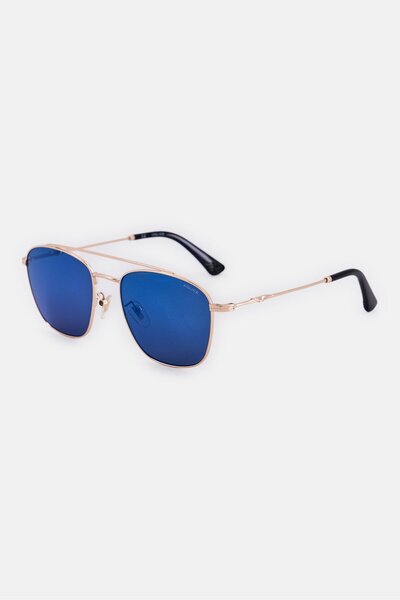 Police Men SPL996 Square Sunglasses, Gold