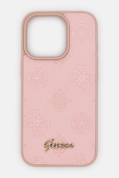 Guess iPhone 16 Pro Metal Logo Protective Case, Pink