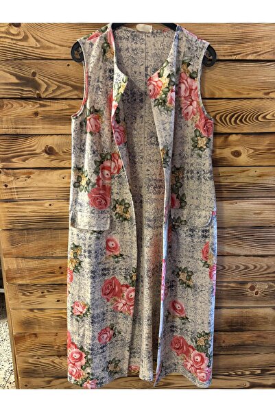 Sima Butik Women's Colorful Long Vest